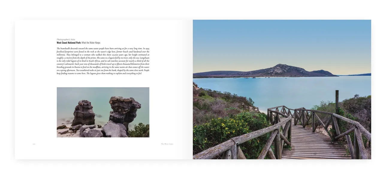 Western Cape photography book — mountain and coastal imagery